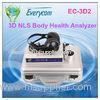 CE Spanish Software 3D NLS Full Body Health Analyzer , Healthanalyzer