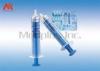 Blue PP plunger Loss Of Resistance Syringe ISO 13485 / ISO9001