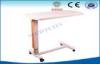 Removable ABS Medical Trolley Cart , Hospital ICU Over Bed Table