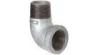 DIN2905 EN10242 Malleable Iron Fittings , Galvanized 90 Degree Straight Elbow