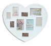 9 opening heart plastic jnjection photo frame No.30003