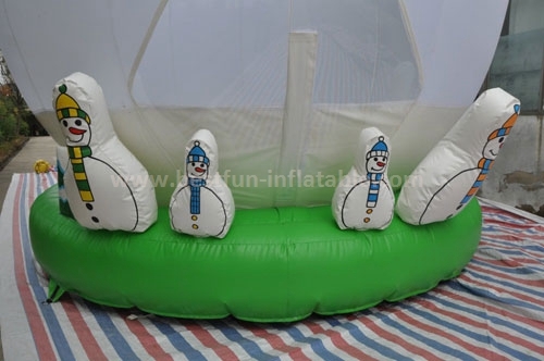 Winter season inflatable snowman bouncers