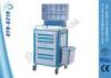 CE ISO Hospital Plastic Anaesthesia Cart Frame With All Drawers Design