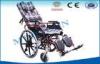 Aluminum Reclining Wheelchair , Lightweight Folding Wheelchair For Home Care