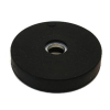 Permanent Neodymium Magnets Ring D30 x d10 x 5mm With Black Rubber Coating