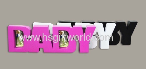 Plastic injection word photo frame No.20019