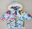 Girls' padded winter jacket printed overcoat Childrens Down Jackets