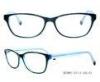 Young Ladies Purple Full Rim Acetate Optical Frames Oval Shape And Demo Lens