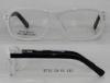 Big Square Acetate Optical Frames For Women , Black / White Full Frame Full Frame