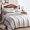 Striped Percale Cotton Neutral Bedding Sets Mens Use For Home