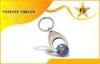 Custom Keychain Supermarket Trolley Coin Keyring Token With Shiny Plating