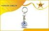 Metal 1 Euro Supermarket Trolley Coin Keychain With Coin Holder