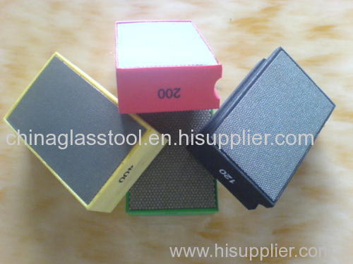 diamond hand pad, glass cutting tool, glass grinding pad