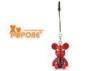 Desktop Cell Phone Stand , red 2CM high POPOBE Bear PVC mobile phone stents