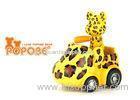 Fashion Leopard Grain Small Delicate Car Decoration Toys POPOBE Bear Car