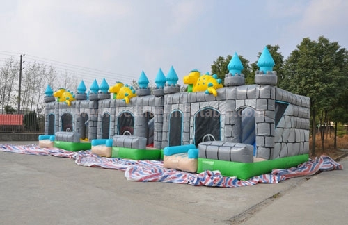 Chinese Dragon Themed Inflatable Bouncing Castle