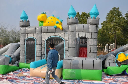 Chinese Dragon Themed Inflatable Bouncing Castle