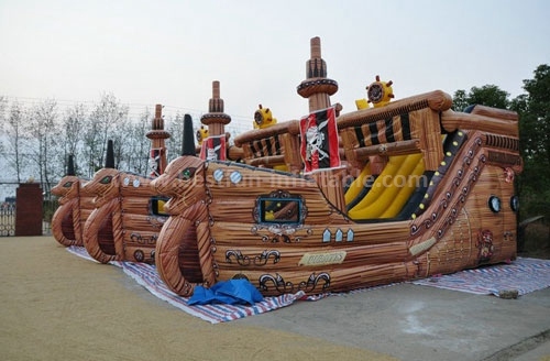 Commercial portable Bouncer Inflatable Slide Pirate Ship Inflatable Slide