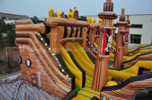 Commercial portable Bouncer Inflatable Slide Pirate Ship Inflatable Slide