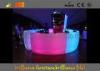 Impact-Proof Curved LED Bar Tables With Remote Control Battery