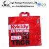 Red Printed Rope Handle Bags plastic garment bags for Shopping mall