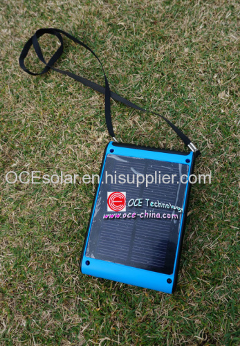  Portable Solar Charger with LED Light /Mini Fan for Walking Outside Sports