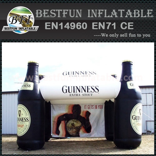 Giant Wine Advertising Inflatable PVC Bottle For Promotion
