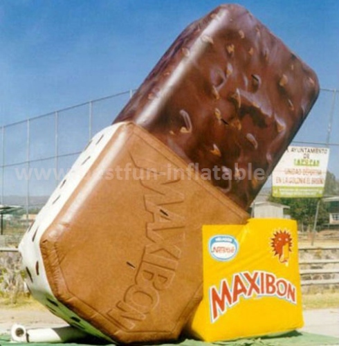 Inflatable chocolate model for advertising