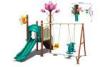 Commercial Playground Double Swing Sets , Amusement Park Slide Kits