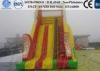Commercial Red Kids Inflatable Slides Toys Water resistance 0.55mm PVC