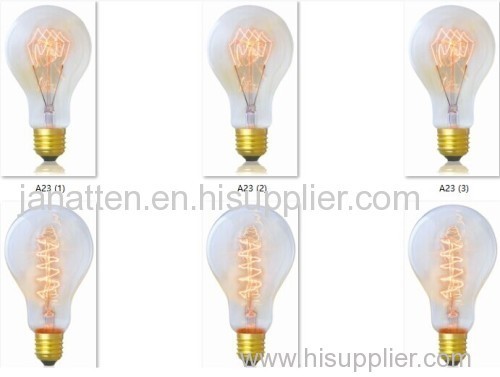 Edison Bulb A23 E27 bar lamp in 110V-130V lamp light fixture light energy saving incandescent light bulb