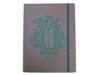 6 x 8 Spot Crystal Glitter finish Travel Journal Notebook with inner pocket