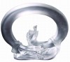 lead crystal buddha hand sculpture