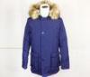 Men's Padded Jacket Down Coats Fur Trim Hooded Slim Fit Parka Jacket
