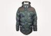 Camouflage Print Outdoor Mens Padded Jacket , Long Wind Coat with Hood