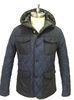 Black Outdoor Fashion Mens Padded Jacket Anti Pilling / Windproof Down Jacket