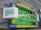OEM Blue Inflatable Football Pitches Sports Games , interactive inflatable games For Kids
