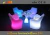 Modern Remote Control rechargeable LED Bar Chair For coffee shop