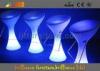 polyethylene Glowing Fashionable LED Bar Stool for party L43*W43*H80cm