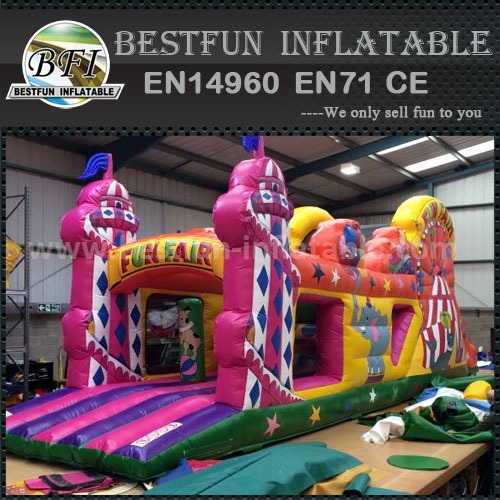Funfair playground kids inflatable obstacle course