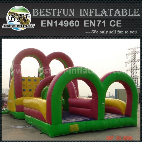 New design blow up inflatable obstacle course
