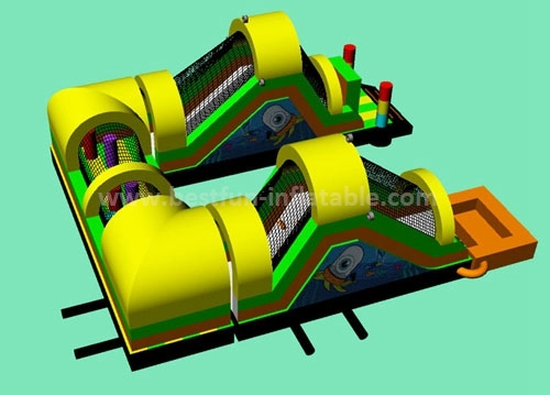 Double Tube Inflatable Obstacle Courses