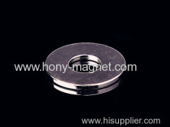 Sintered permanent diametrically magnetized ring magnets