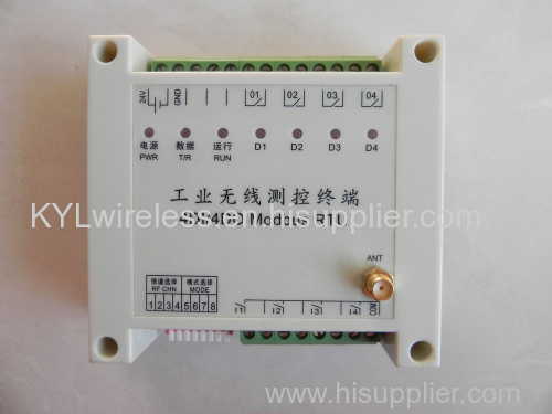 4-way I/O module 4 inputs and 4 output 2km wireless control use for pump control Valve and motor control