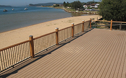 WPC composite decking project case in UK