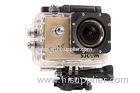 Popular Gold Action DV Sports Camera Recorder with PC Cam , Rechargeable Battery 900mAh