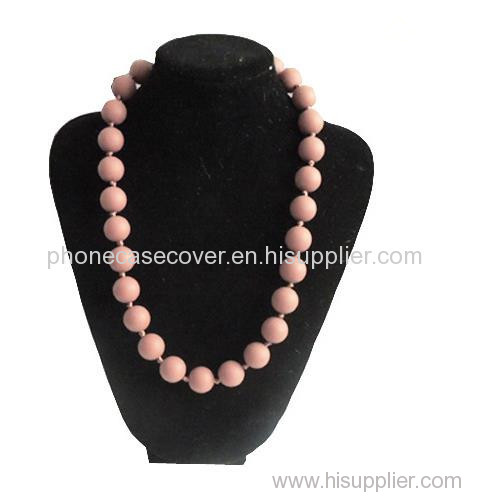 2015 Hot sale fashion custom lady silicone necklace