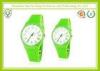 Simple Eco - friendly Green Casual Sport Watches For Women / Men Without Logo Printed