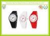 Japan Movement 22MM Silicone Strap Watches With Stainless Steel Buckle