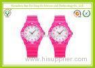 Fashionable Pink Quartz Kids Watches For Girls With Precise PC21S Movement
